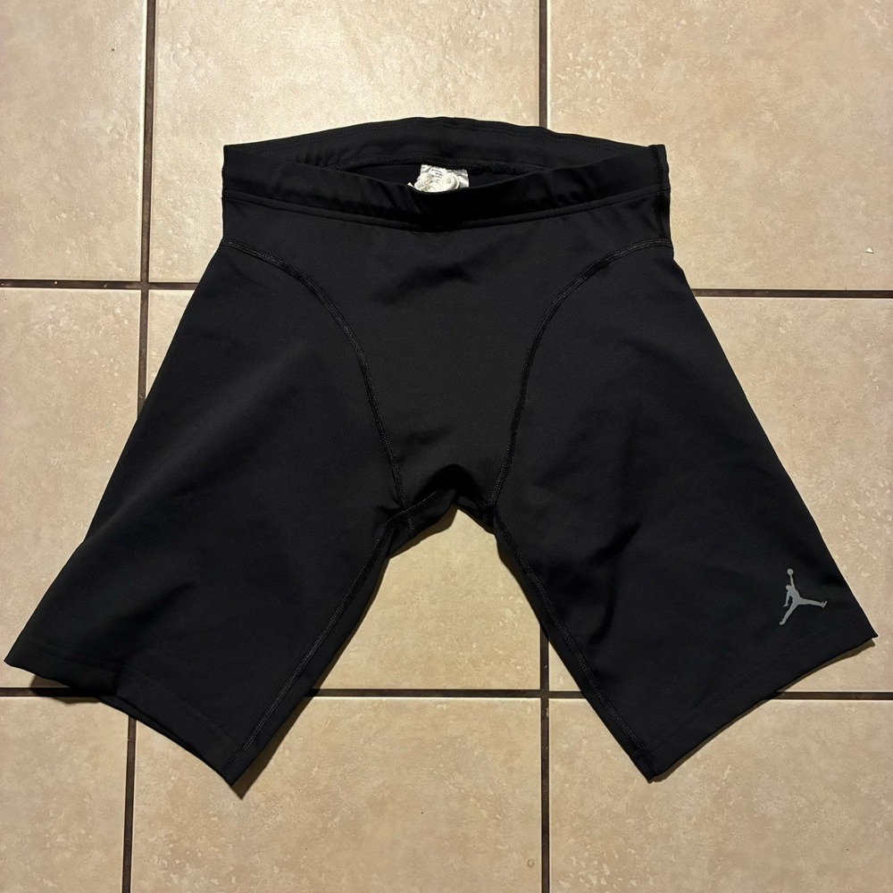 Air Jordan Men's XL Elite Compression Shorts MADE IN USA Black 433150-060